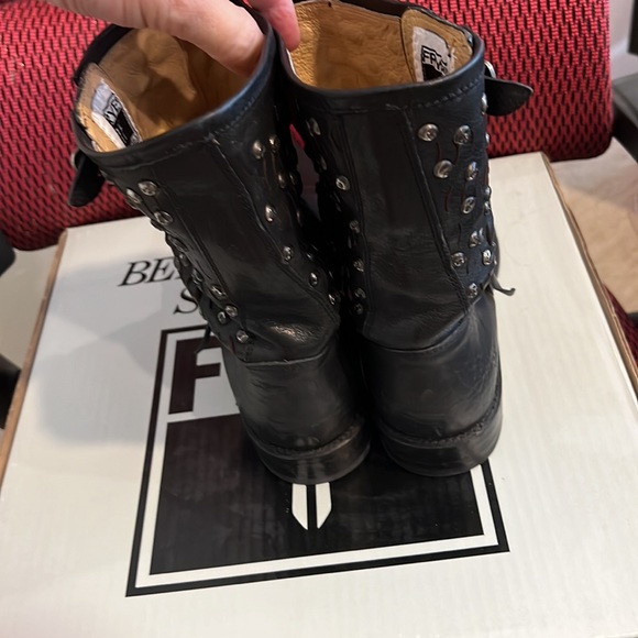 Frye studded black leather Jenna boot - Picture 4 of 12